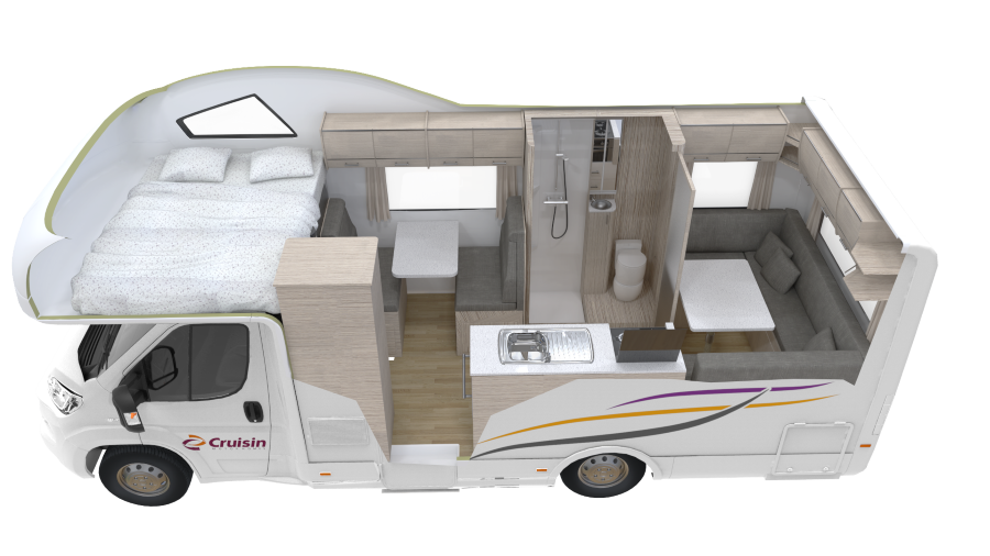 Cutaway overdag van de Cruisin' Discovery