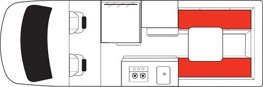 Floorplan layout 1 dag van de Mighty Highball