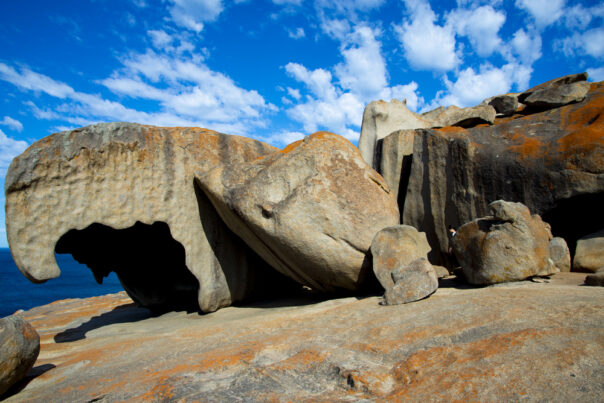 De Remarkable Rocks op Kangaroo Island in South Australia