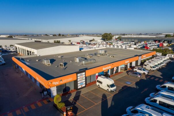 THL vestiging in Melbourne, dronebeeld